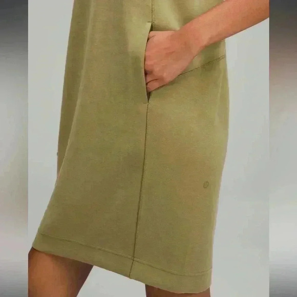 Lululemon Softstreme Back In Action Dress in Bronze Green size 4 - Picture 3 of 6